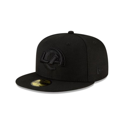 Sapca New Era Los Angeles Rams NFL Black On Black 59FIFTY Fitted - Albastri